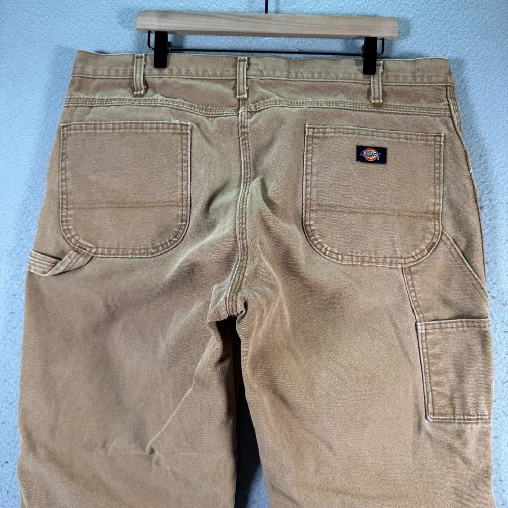 Vintage Dickies Canvas Carpenter Pants Mens 40x30 Brown Classic‎ Workwear Y2K